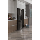 GE Profile 36-inch, 27.8 cu. ft. French 3-Door Refrigerator with Ice and Water PFE28KBLTSPFE28KBLTS