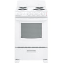Hotpoint 24-inch Freestanding Electric Range with Front Controls RAS300DMWW