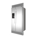 Forno 36-inch, 20 cu. ft. Freestanding Side-by-Side Refrigerator FFRBI1844-36SBFFRBI184436SB
