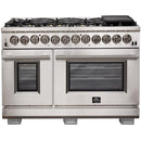 Forno Capriasca Alta Qualita 48-inch Freestanding Dual Fuel Range with Convection Technology FFSGS6187-48