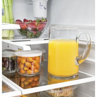 GE 33-inch, 24.8 cu. ft. French 3-Door Refrigerator with Internal Water Dispenser GNE25JYKFS