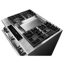 KitchenAid 36-inch Freestanding Dual-Fuel Range with Even-Heat™ KDRS463VSSKDRS463VSS