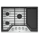 Whirlpool 30-inch Built-In Gas Cooktop with EZ-2-Lift™ WCG97US0HSWCG97US0HS