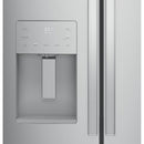 GE 33-inch, 17.5 cu.ft. Counter-Depth French 3-Door Refrigerator with External Water and Ice Dispensing System GYE18JYLFS