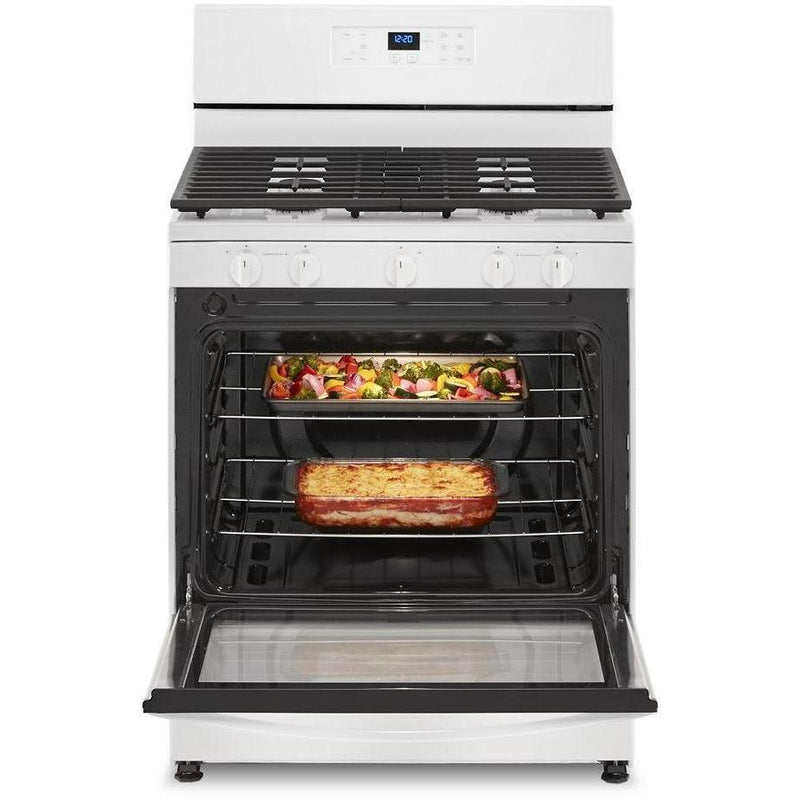 Whirlpool 30-inch Freestanding Gas Range with Frozen Bake™ Technology WFG505M0MW