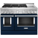 KitchenAid 48-inch Freestanding Gas Range with Even-Heat™ True Convection KFGC558JIBKFGC558JIB