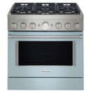 KitchenAid 36-inch Freestanding Gas Range with Even-Heat™ True Convection KFGC506JMBKFGC506JMB