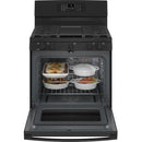 GE 30-inch Freestanding Gas Range with Convection Technology JGB735DPBB
