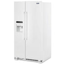Maytag 36-inch, 25 cu.ft. Freestanding Side-by-Side Refrigerator with External Water and Ice Dispensing System MSS25C4MGWMSS25C4MGW