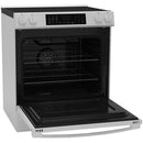 GE 30-inch Slide-in Electric Range with Convection Technology GRS600AV (White) (GRS600AVWW)