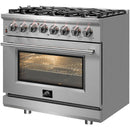 Forno Massimo 36" Freestanding Dual Fuel Range FFSGS6125-36