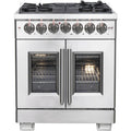 Forno Capriasca 30" Freestanding French Door Dual Fuel Range FFSGS6387-30