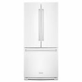 KitchenAid 30-inch, 19.7 cu. ft. French 3-Door Refrigerator with Ice and Water KRFF300EWH
