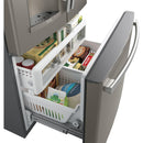 GE Profile 36-inch, 27.8 cu.ft. Freestanding French 3-Door Refrigerator with Keurig® K-Cup® Brewing System 1,007 of 1,010 rows displayed (Fingerprint-Resistant Slate) PFE28PMKES (PFE28PMKES)