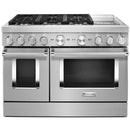 KitchenAid 48-inch Freestanding Dual Fuel Range with Even-Heat™ True Convection KFDC558J (Stainless Steel)KFDC558JSS