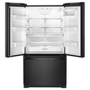 Whirlpool 36-inch, 25.2 cu. ft. French 3-Door Refrigerator with Water Dispenser (Black)WRF535SWHB