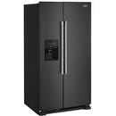 Maytag 36-inch, 25 cu.ft. Freestanding Side-by-Side Refrigerator with External Water and Ice Dispensing System MSS25C4MGKMSS25C4MGK