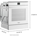Whirlpool 24-inch, 2.9 cu. ft. Built-in Single Wall Oven with True Convection Technology WOS52ES4MWWOS52ES4MW