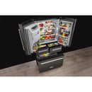 KitchenAid 36-inch, 25.8 cu. ft. French 5-Door Refrigerator with Ice and Water KRMF706EBSKRMF706EBS