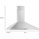Whirlpool 36-inch Chimney Wall Hood WVW93UC6LSWVW93UC6LS