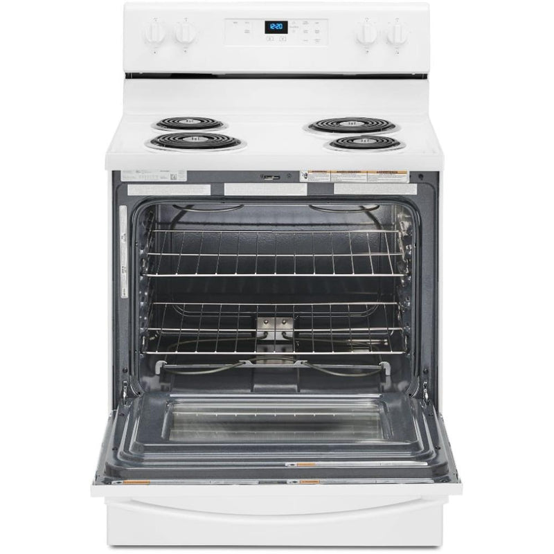 Whirlpool 30-inch Freestanding Electric Range with Keep Warm Setting WFC150M0JW