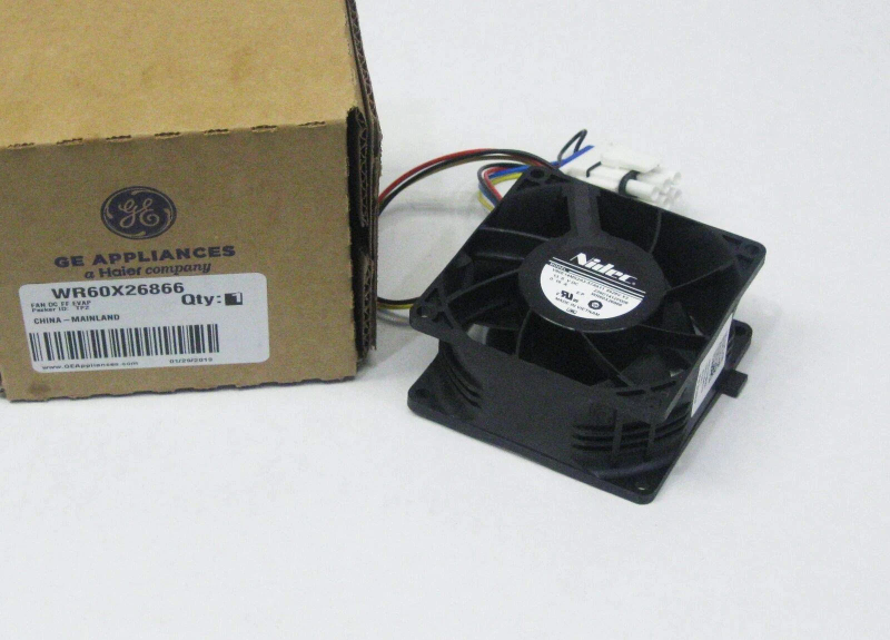 GE Refrigerator Evaporator Fan Motor (WR60X26866)
