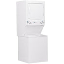 GE Stacked Washer/Dryer Electric Laundry Center with Stainless Steel Basket GUD27EEPVDGGUD27EEPVDG