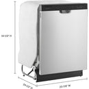 Amana 24-inch Built-in Dishwasher with Triple Filter Wash System ADB1400AMS (Stainless Steel) (ADB1400AMS)