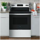 GE 30-inch Freestanding Electric Range JBS62RW (Stainless Steel)JBS62RWSS