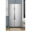 Whirlpool 33-inch, 21.7 cu. ft. Freestanding Side-by-side Refrigerator with Adaptive Defrost WRS312SNHM