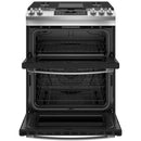 GE 30-inch Slide-in Gas Range with True European Convection Technology JGSS86SPSSJGSS86SPSS