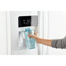 Whirlpool 36-inch, 24.5 cu. ft. Side-by-Side Freestanding Refrigerator with Exterior Ice and Water Dispenser with EveryDrop™ Water Filtration WRS555SIHW
