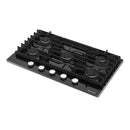 KitchenAid 36-inch Built-in Gas Cooktop with 5 Burners KCGG536PBL (KCGG536PBL)
