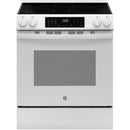 GE 30-inch Slide-in Electric Range with Convection Technology GRS600AV (White) (GRS600AVWW)