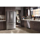 Whirlpool 36-inch, 25.2 cu. ft. French 3-Door Refrigerator with Water Dispenser (Fingerprint Resistant Stainless) (WRF535SWHZ)