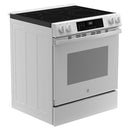 GE 30-inch Slide-in Electric Range with Convection Technology GRS600AV (White) (GRS600AVWW)