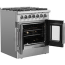 Forno 30-inch Freestanding Dual Fuel Range with French Door FFSGS6356-30FFSGS635630