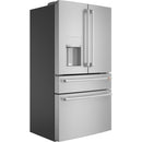 Caf? 36-inch, 22.3 cu.ft. Counter-Depth French 4-Door Refrigerator with Wi-Fi (Platinum Glass) CXE22DP2PS1 (CXE22DP2PS1)