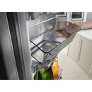 KitchenAid 36-inch, 23.8 cu. ft. Counter-Depth French 3-Door Refrigerator with Ice and Water (Stainless Steel) KRFC704FSS (KRFC704FSS)