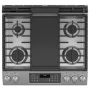 GE 30-inch Slide-in Gas Range with True European Convection Technology JGSS86SPSSJGSS86SPSS
