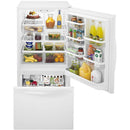 Whirlpool 30-inch, 18.7 cu. ft. Bottom Freezer Refrigerator with Ice WRB329DMBW