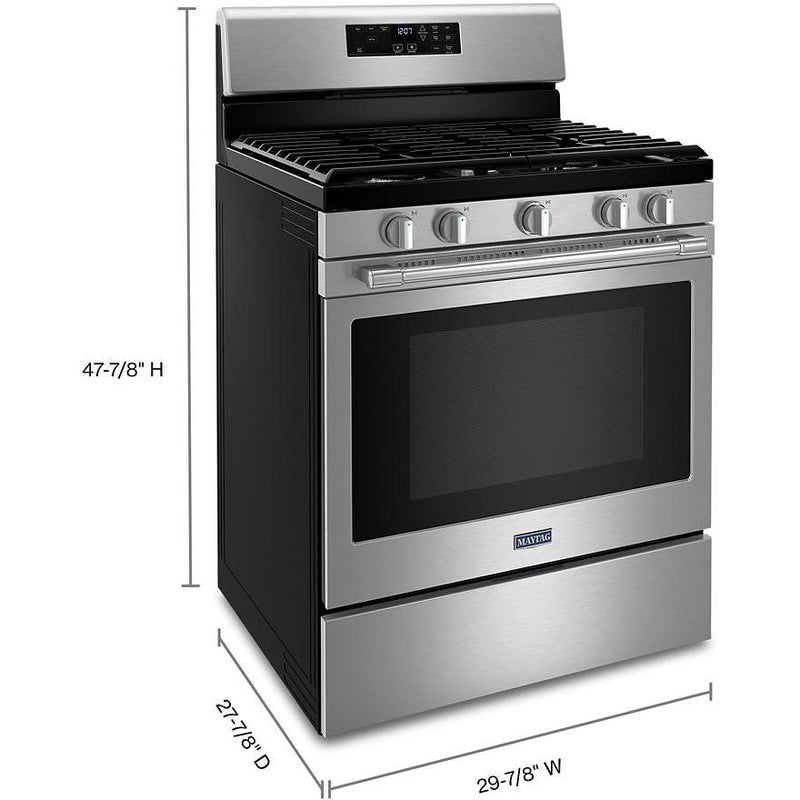 Maytag 30-inch Freestanding Gas Range with Convection Technology MGR7700LZ