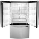 GE 36-inch French 3-Door Refrigerator with Internal Water Dispenser (Fingerprint Resistant Stainless)GNE27JYMFS