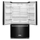 KitchenAid 36-inch, 20 cu. ft. French 3-Door Refrigerator with Interior Water Dispenser KRFC300EBL