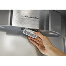 KitchenAid 42-inch, 25.1 cu. ft. Built-in Side-by-Side Refrigerator with External Water and Ice Dispensing System KBSD702MSSKBSD702MSS