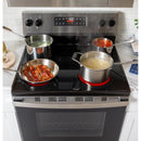GE 30-inch Freestanding Electric Range with SmartHQ™ GRF400PV (Stainless Steel) (GRF400PVSS)