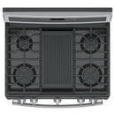GE Profile 30-inch Freestanding Gas Range with Convection Technology PGB911SEJSS