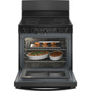 GE 30-inch Freestanding Electric Range with Radiant Smooth Cooktop JB480DTBB