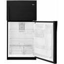 Whirlpool 33-inch, 21.3 cu. ft. Freestanding Top Freezer Refrigerator with Flexi-Slide™ Bin WRT541SZDB (Black)WRT541SZDB