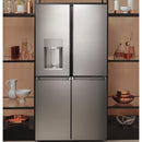 Caf? 36-inch, 27.4 cu. ft. French 4-Door Refrigerator (Platinum Glass) (CQE28DM5NS5)CQE28DM5NS5